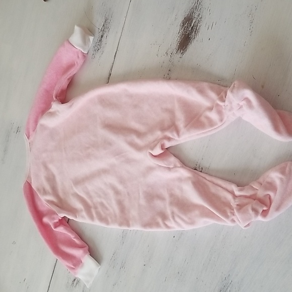 Carter’s Reindeer Pink Fleece One Piece 6 Months - Picture 4 of 4